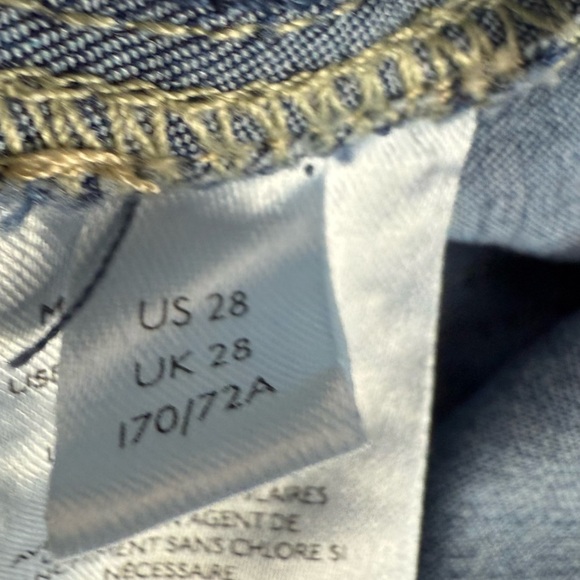 We the free Float On Flare Extreme Bell Bottoms Retro Med Rinse High Rise - Picture 10 of 14